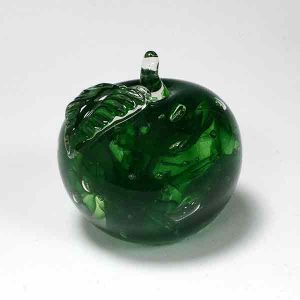Swirl Apple Green Paperweight by WheatonArts
